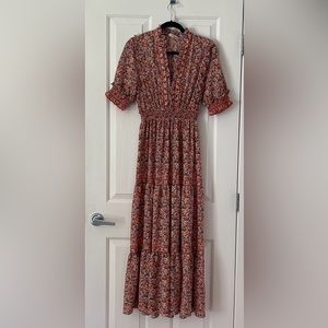 Max Studio Bohemian floral print maxi dress